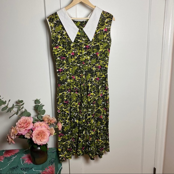 50’s Vintage Fit-and-Flare Swing Dress Perfect - Picture 6 of 13